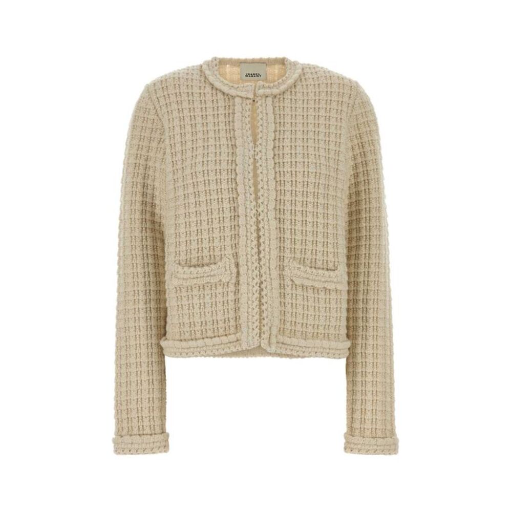 Isabel Marant Women Sand Wool Blend Hortense Cardigan